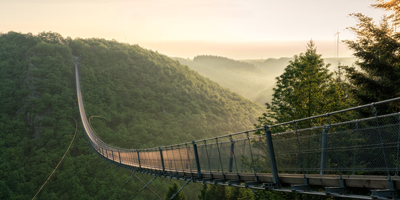 Die Hängebrücke von Gaierlay